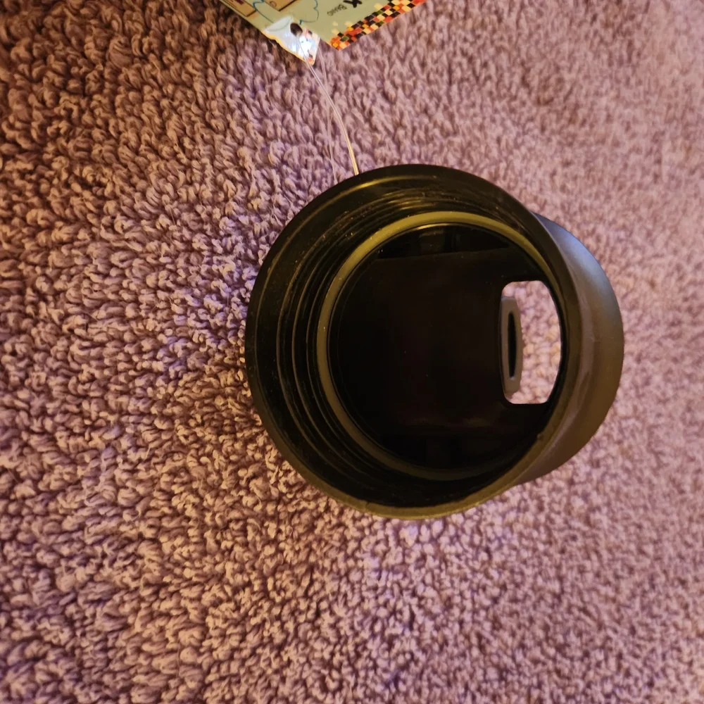 Yak Pak Purple 💜 & Black 🖤 Heart Pattern Water Bottle - Picture 8 of 8